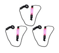 Lodoot Fishing Bites Set Swings Tackles Chain Alarm Sound Alert Light Stick Chain Alerts Alarm Hanger Portable Bobbins Hangers Alarms