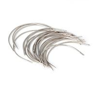 Lodoot Shuangyan Big Eye Hand Sewing Needle Large Hole Curved Needle-2 inches 25pcs/set Curved Mattress Hand Sewing Needle for Upholstery Household