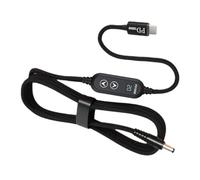 Lodoot USB C DC5.5mm Power Supply 100W With 5V/12V/15V/19V/20V Multiple Output USB To Direct Power Cord For Laptops Electronics