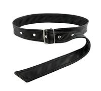 Lodoot Women Belt Overcoat Waist Belt Coat Belt Punk Belt For Men Belt Replacement Black double-sided soft leather wide belt