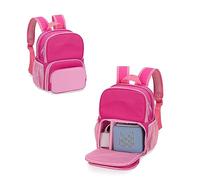 LoDrid Backpack Compatible with Toniebox 2/1, Backpack Case with Multiple Pockets for Headphones, Charger and Accessories, Backpack Bag for Audio Player Starter Set, Pink (Patented Design)