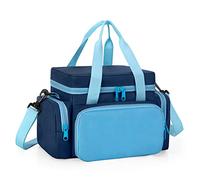 LoDrid Carrying Case Compatible with Tonie, Storage Bag Organizer for Audio Player Set and Accessories with Handle and Shoulder Strap, Blue, Bag Only, Patented Design