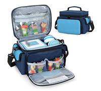 LoDrid Case Compatible with Compatible with Toniebox 2/1, Portable Bag for Audio Player Starter Set with Handle and Shoulder Strap, Accessories Organizer, Blue, Bag Only (Patented Design)