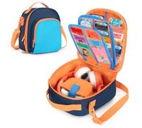 LoDrid Storage Bag Compatible with Yoto Mini (2024 Edition), Portable Carrying Case for Audio Music Player & Headphone Accessories, Card Holder Hold Up to 30 Cards, Blue, (Bag Only)