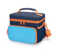 LoDrid Storage Bag Compatible with Yoto Player (3rd Generation), Card Holder Hold Up to 30 Cards, Carrying Case for Bluetooth Audio Speaker & Headphone Accessories, Blue (Case Only)