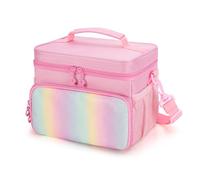 LoDrid Storage Bag Compatible with Yoto Player (3rd Generation), Card Holder Hold Up to 30 Cards, Carrying Case for Bluetooth Audio Speaker & Headphone Accessories, Pink (Case Only)