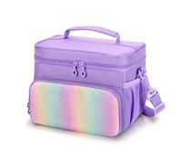 LoDrid Storage Bag Compatible with Yoto Player (3rd Generation), Card Holder Hold Up to 30 Cards, Carrying Case for Bluetooth Audio Speaker & Headphone Accessories, Purple (Case Only)