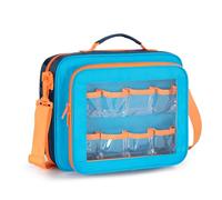 LoDrid Toy Cars Carrying Case Compatible with Hot Wheels Monster Trucks up to 30, Display Storage Organizer Compatible with Monster Jam Trucks with Front Pocket for 1:64 Scale Mini Toy Cars, Bag Only