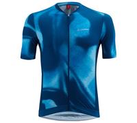 Loeffler Psy Mid Full Zip Short Sleeve Jersey Blue 52 Men 52 Navy