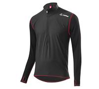 LÖFFLER Mr. Windstopper pullover Transtex light pullover, Men, Jumper, 20659, black/red, 46 (EU)