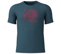 Loeffler Cottage Merino Tencel (tm) Short Sleeve T-shirt Blue 52 Men