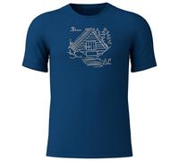 Loeffler Cottage Merino Tencel (tm) Short Sleeve T-shirt Blue 56 Men