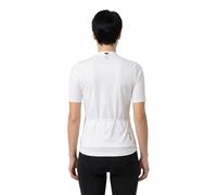 Loeffler Skys Escape Full Zip Short Sleeve Jersey White 38 Woman 38 Cream / White