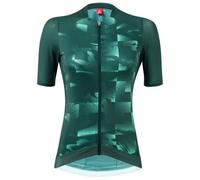 Loeffler Skys Escape Full Zip Short Sleeve Jersey Green 46 Woman 46 Forest