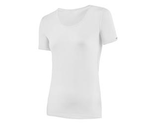 LÖFFLER Women's Da. Shirt Ka Transtex Light T-Shirt, Womens, T-Shirt, 22605, White, 40
