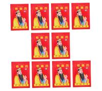 LOEFLIFA 10pcs Chinese Lunar Calendar with Solar Terms Illustrated Traditional Almanac for Home Office Thick Paper Yearly Planner Book Featuring Zodiac Horse Year and Seasonal Educational