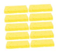 LOEFLIFA 10pcs Household Cleaning Sponges Natural Wood Scrub Sponges for Dishwashing Pots Sinks and Surfaces Multipurpose Absorbent Wok Scrubbers