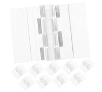 LOEFLIFA 10pcs Transparent Acrylic Hinges Small Folding Door Hinges for Boxes Cabinet Drawers Foldable Design