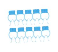 LOEFLIFA 16Pcs Nose Stop Clips for Breathing Training Ergonomic Lightweight Nasal Stoppers with Non-Skid Design Portable Blue Nose Clips and Lung Exercise