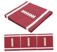 LOEFLIFA 20pcs Football Napkins Rugby Decorative Paper Napkins Dinner Cocktail Birthday Party Supplies Disposable