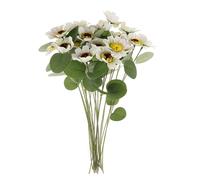 LOEFLIFA 20Pcs Mini Artificial Daisy Flowers White Faux Daisies for Vase Home Kitchen Table Centerpieces Floral Picks Small Faux Flower Decorations