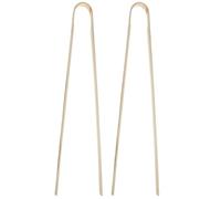 LOEFLIFA 2pcs 50cm Bamboo Rubbish Picker Grabber Clamps for Sanitation Workers, Outdoor Garbage Clamp Tools for Litter Collection and Waste Pickup