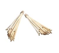 LOEFLIFA 2PCS Bamboo Guasha Massage Stick for Neck Shoulder Back Legs Handheld Manual Therapy Tool with Long Handle for Muscle Relaxation Portable Self Massage Stick for Home and Travel Use