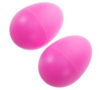 LOEFLIFA 2pcs Plastic Egg Shaped Shakers for Development Sensory Sound Educational Motor Skill Non Toxic Musical Instruments for Boys