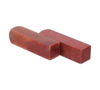 LOEFLIFA 2pcs Red Soapstone Chinese Seal Stamp Blanks for Carving Practice - Traditional Handmade Seal Cutting for Calligraphy and Artistic Signature Crafts