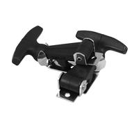 LOEFLIFA 2pcs T Handle Hasp Latches Stainless Steel Rubber Material Easy Installation Engine Hood Protection Toolbox Lock