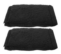 LOEFLIFA 2pcs Thickened Non-Slip Soft Padded Folding Wheelchair Handle Grips Covers for Seniors, Black Roller Handle Sleeve Set for Mobility Aid Replacement