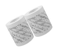 LOEFLIFA 2rolls Musical Note Tissue Toilet Paper Music Notes Roll Decorative Bathroom Accessory Soft Absorbent Tissue Paper Artistic Music Themed