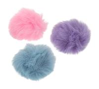 LOEFLIFA 3pcs Furry Microphone Windscreen Wind Noise Reduction Lightweight Plush Cover for Lavalier Lapel Mic 0.5-1.2cm Suitable for Outdoor Activity Hosting