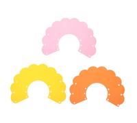 LOEFLIFA 3Pcs Protective Cat Collars Sunflower Design EVA Sponge Lightweight Neck Collars for Post-surgery Healing Anti-scratch Pet Neckwear for Cats Yellow Pink Orange