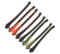 LOEFLIFA 4 Pairs Eyeglass Arms Replacement, Anti-Slip Anti-Fall Soft Temple Tips, Orange and Yellow Ear Pads for ’s Glasses Repair and Comfort