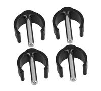 LOEFLIFA 4 Pcs Adjustable Latch Clamps for Tube Folding Walking Sticks and Canes Accessories Durable Thermoplastic Rubber with Metal Reinforcement Non Slip Secure Buckle Clips for Walker