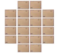 LOEFLIFA 48pcs Vintage Airmail Envelopes and Letter Writing Paper Set, Coffee Kraft Paper Stationery for Invitations, Business Letters, Wedding Reply Cards, and Greeting Cards
