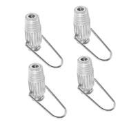 LOEFLIFA 4pcs Aluminium Clothesline Tightener Twist Operated Laundry Tools for Household Supplies Compatible with Fixed Lines and Pulley Systems Lightweight with Spring and Ball Bearing