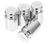 LOEFLIFA 4pcs Calibration Weight Set Each Precision Lab Weights for Accurate Scale Scratch Resistant Finish for Physics Experiments Research Laboratories and Industrial Use