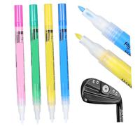 LOEFLIFA 4pcs Golf Shaft Coloring Pens Acrylic Paint Markers for Customizing Club Heads with Vibrant Yellow Pink Blue Green for Golfers DIY Club Color Change and Personalization