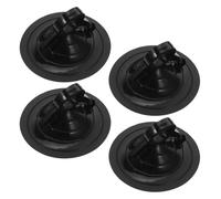 LOEFLIFA 4pcs Heavy Duty Black Car Curtain Holder Strong Suction Cups for Windshield and Dashboard Front Glass Sunshade, Automotive Window Suction Cup Set for Visor Accessories