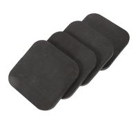 LOEFLIFA 4pcs Rubber Treadmill Mats Thick Shock Absorbing Gym Floor Protectors for Carpet Home Fitness Equipment Anti-vibration Pads Non-slip Workout Pads