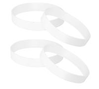 LOEFLIFA 4pcs Thickened Golf Putting Cup Ring Portable Indoor Outdoor Putting Trainer Golf Practice Tool for 108mm Hole Protecting Turf White