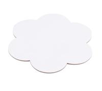 LOEFLIFA 5 Pcs Flower Shaped Cotton Board Painting Canvas Panel for Artists and Hobbyists, Thickened Paper Board Easy to Store, for Art Drawing Supplies and Outdoor Use