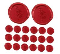 LOEFLIFA 50pcs Self Adhesive Wax Seal Stickers with Olive Branch Motif Quick Apply Decorative Seals for Wedding Invitations Scrapbooking Greeting Cards DIY Crafting