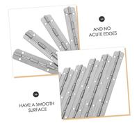 LOEFLIFA 6pcs Metal Piano Hinges Small Long Continuous Box Hinges Smooth Rotation for Wooden Jewelry Cases Crafts Cabinet Doors