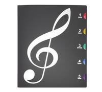 LOEFLIFA A4 Music Score Folder Pp Document Holder Music Sheet Organizer Portable Folder for Musicians Students Multi-Color Storage and Writable File Organizer