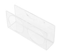 LOEFLIFA Acrylic Water Bottle Holder with 2-slots, Flexible Design and Tool-free Installation, Beverage Display Rack Suitable for Hotels and Supermarkets