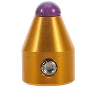 LOEFLIFA Aluminum Alloy 8mm Tuning Fork Base Stand with Purple Crystal Ring Holder, Universal Replacement Feet for Tuning Fork Handles, Stable Support Accessory for Meditation and Sound