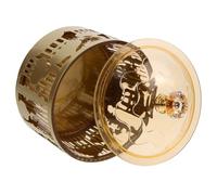 LOEFLIFA Arab Eid Mubarak Candy Tray Gold Metal Dessert Serving Plate Ramadan Food Tray Middle Eastern Sweets Holder for Home Decor and Eid Dinner Table